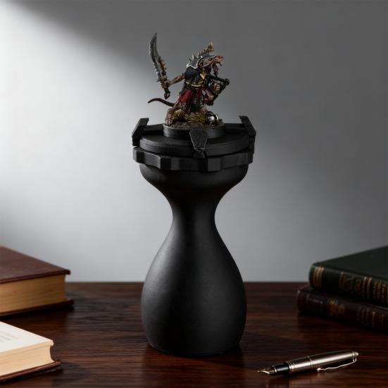 Ручка для рисования, напечатанная на 3D-принтере, эргономичный дизайн, подставка для миниатюрных моделей и фигурок, покрасочная станция с вращающимся верхом