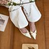 So Beautiful!! Nude Pointed Bow Light Mouth High Heels Women's Empty Sandals