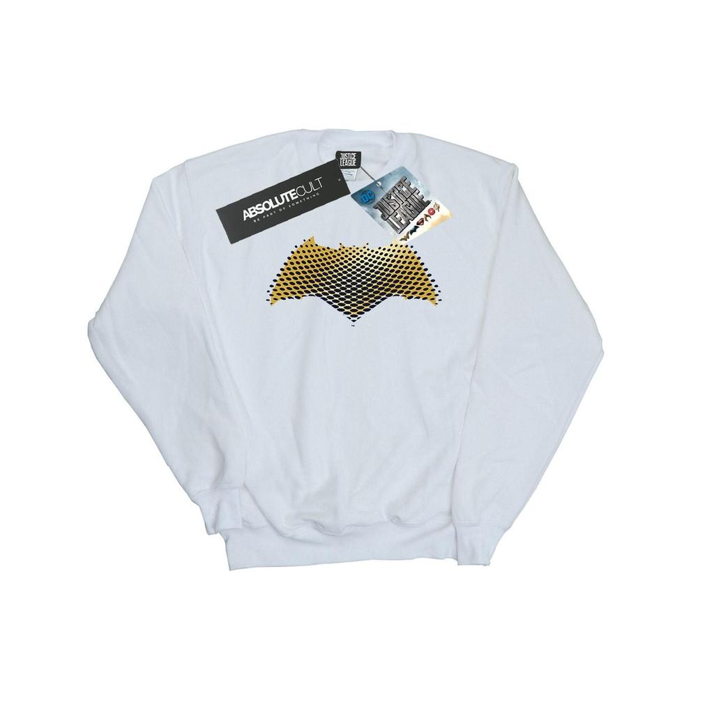 DC Comics Mens Justice League Movie Batman Logo Textured Sweatshirt