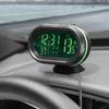 3 In 1 12/24V Car Volt Meter Auto Digital LED Car Voltmeter Thermometer Car Truck USB Charger Current Meter Volt Detector