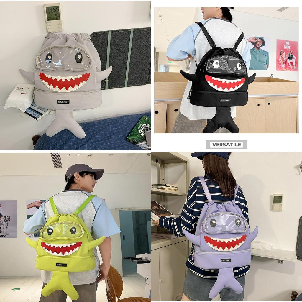 Спортивный рюкзак Shark с разделением на сухое и влажное отделение для студентов, с вентилируемыми лямками, для подросткового путешествия