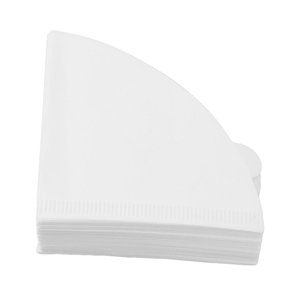 Coffee Filters, Cone-Shaped Filter Paper, 100 Sheets (V02 White, 100 Packs)
