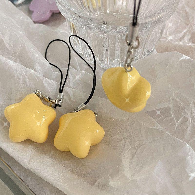 Телефонный шнурок, ремешок для телефона в виде звезды, подвеска для телефона, брелок для ключей, цепочка для мобильного телефона в виде звезды, ювелирные изделия для девочек