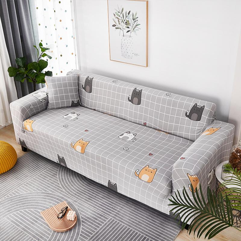 1/2/3/4-местные Чехлы L-образной формы в скандинавском стиле, эластичные чехлы для диванов с простой геометрией для гостиной, офиса, кабинета, дивана