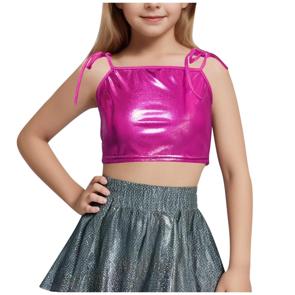Sleeveless Sequined Jacket With Fashion Street Children Clothing T-shirt