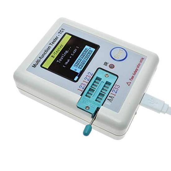 Aideepen Transistor Tester Multimeter with Colorful TFT Backlight for and Automatic Detection and Shutdown LCR-TC1 1.8-inch Display, Multi-Function