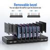 10-Port USB PD Charging Station with Storage Rack for Tablets & Phones