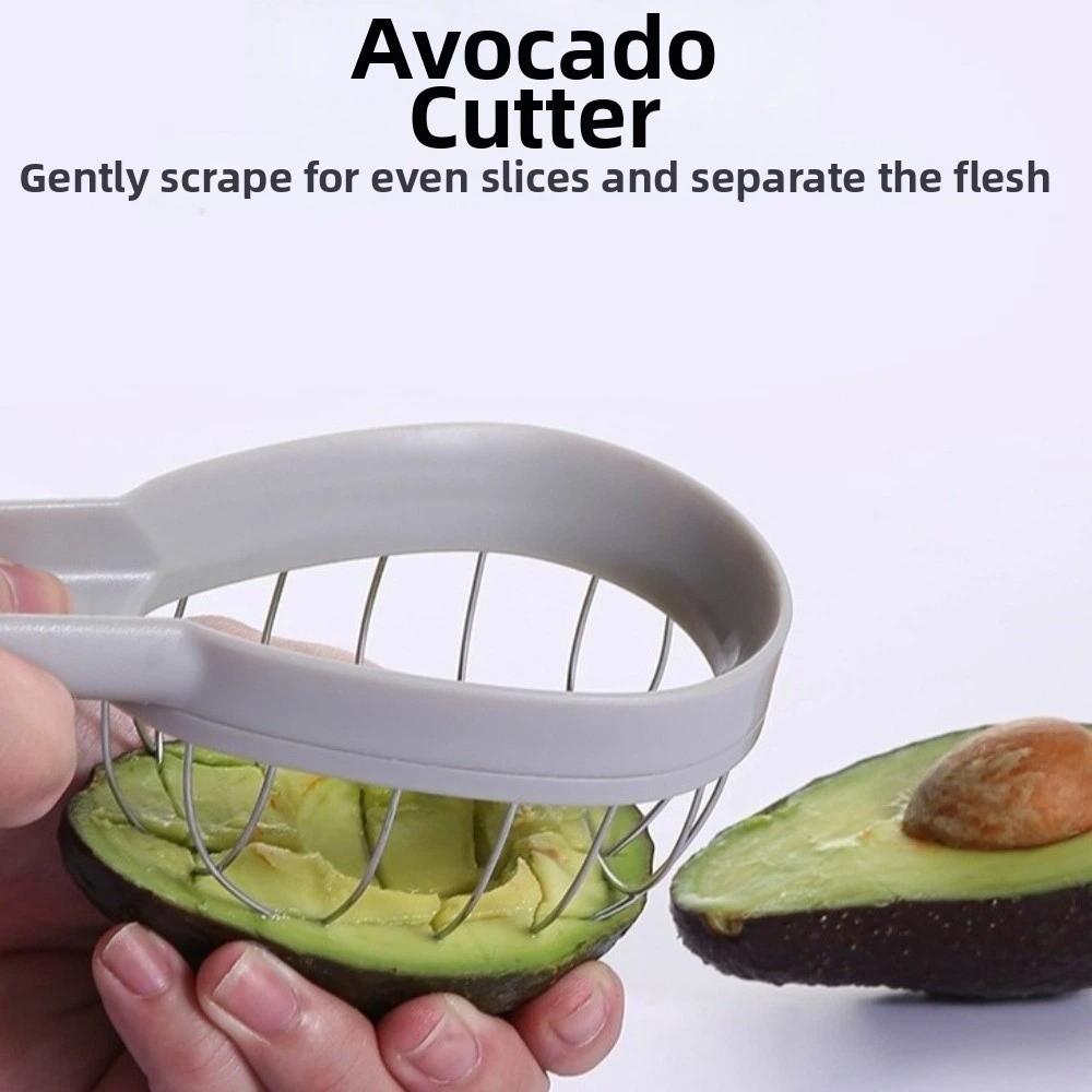 Multipurpose Avocado Cutter Stainless Steel Fruit Slicer Cutter Avocado Peeler Kitchen Use