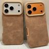 Однотонный чехол из бархатной ткани с ощущением кожи для For Iphone 17 Air 16 15 14 Plus 13 12 11 Pro Max Мягкая ударопрочная задняя крышка из ТПУ