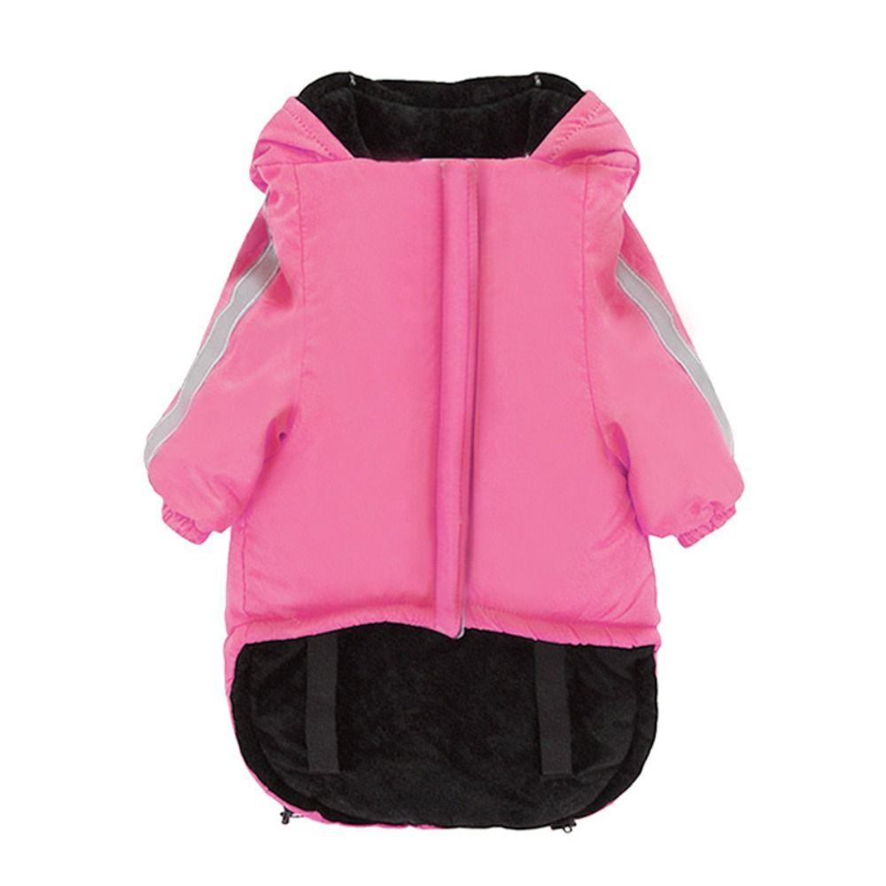Fashion Windproof Fleece Dog Clothes Warm Waterproof Winter Pet Apparel Thicken Comfortable Pet Sweatshirt Outdoor