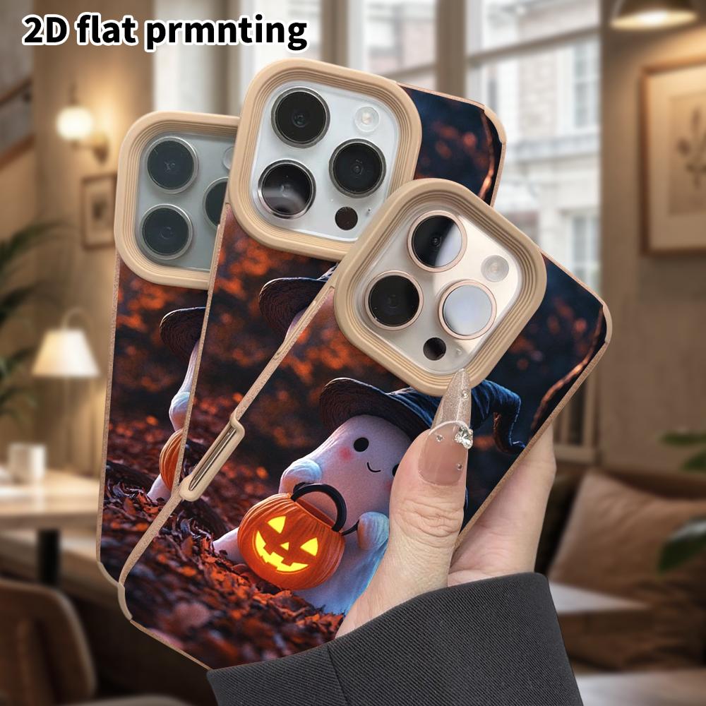 Phone Case: Lambskin 2D Flat Samsung Galaxy A34 A35 M05 M06 S20 S22 S21 FE Plus 5G Protective Case, Moonlit Night Pattern, Christmas and Halloween Gif