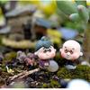 2Pcs Miniature Old Granny Grandpa Christmas Resin Fairy Home Garden Craft Decor