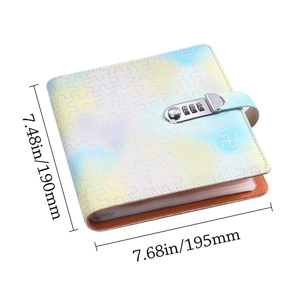 ПУ Книга для сбора денег с кодовым замком Папка для сбережений Подарки Книга для сберегательных челленджей Дети