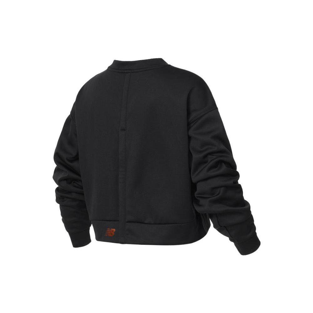 New Balance Трикотажный Топ Толстовка Женская Черная WT21151-BK