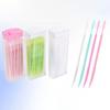 300/60 Pcs Portable Fish Bone Shaped Interdental Brush Disposable Dental Floss Household