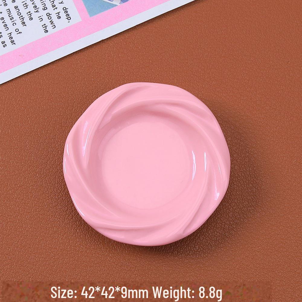 Cartoon Multicolor Swirl Plate Resin Glue DIY Accessories for Hairpins & Magnets