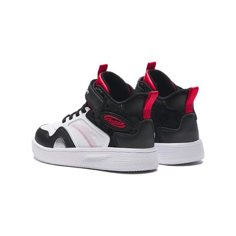 Anta Comfortable Versatile Non-Slip Mid-Top Kids Skate Shoes Kids Sneakers Black White Red A312339982-3