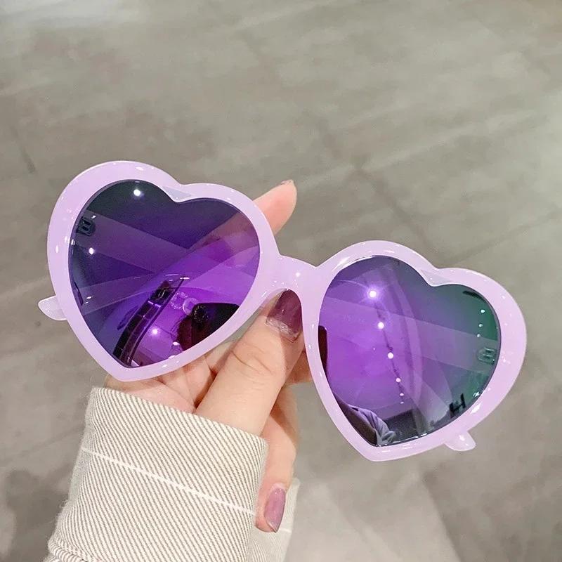 New Oversized Heart Shaped Polarized Sunglasses Uv400 Cute Trendy Love Fashion Eyewear For Women
