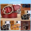 Korean Style Womens Leather Belt With Alloy Buckle For Artful Vintage Dress And Pants