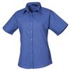 Premier Womens/Ladies Poplin Short-Sleeved Blouse