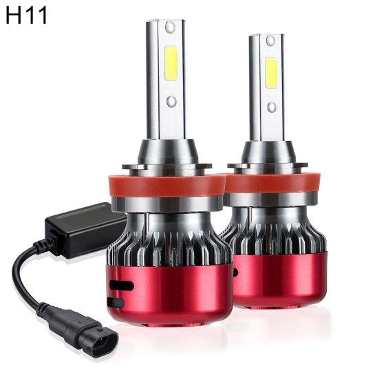 2Pcs Waterproof High Brightness LED Car Light Bulb Automobile Headlights Lamp