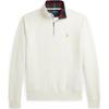 Polo Solid Color Half-Zip Pony Embroidered Long Sleeve Sweatshirt Men Sweatshirt Off-White 710952257-002