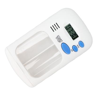 Умный диспенсер для таблеток Портативный автоматический органайзер для таблеток с 2 отделениями и напоминанием-будильником для путешествий и домашнего использования