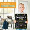 4 THOUGHT First & Last Day of School Chalkboard Sign- 11x14 Inch Double-Sided Reble Signs for Kids, Back to School Photo Prop for Kindergarten
