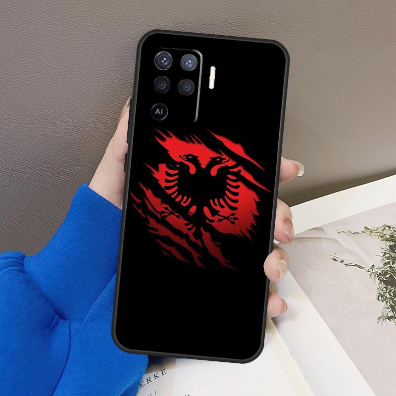 Albanian Flag Eagle Case For Oppo A5 Pro A15 A17 A57 A77 A18 A38 A58 A78 A98 A94 A74 A54 A16 A76 A96 A40 A60 A80