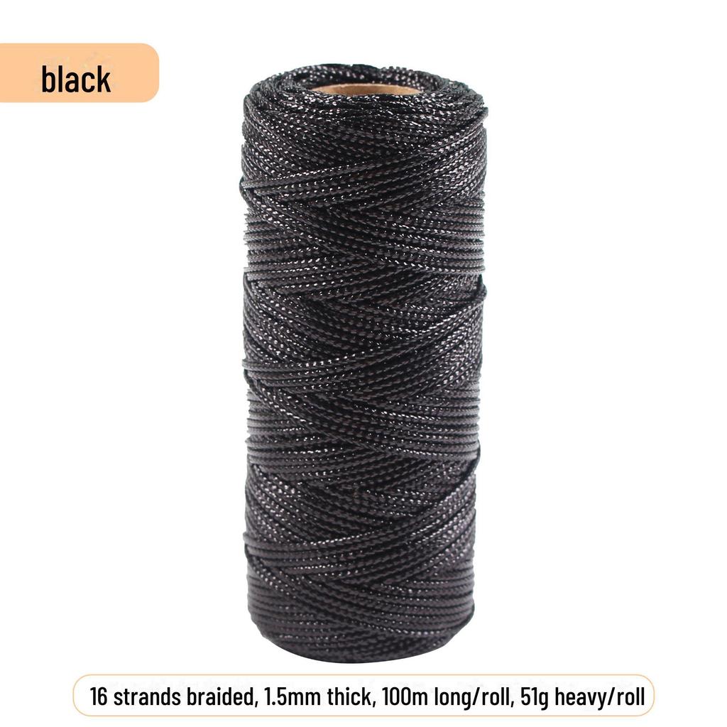 Золотая и серебряная веревка толщиной 1,5 мм для упаковки подарков и связывания букетов, 16 прядей