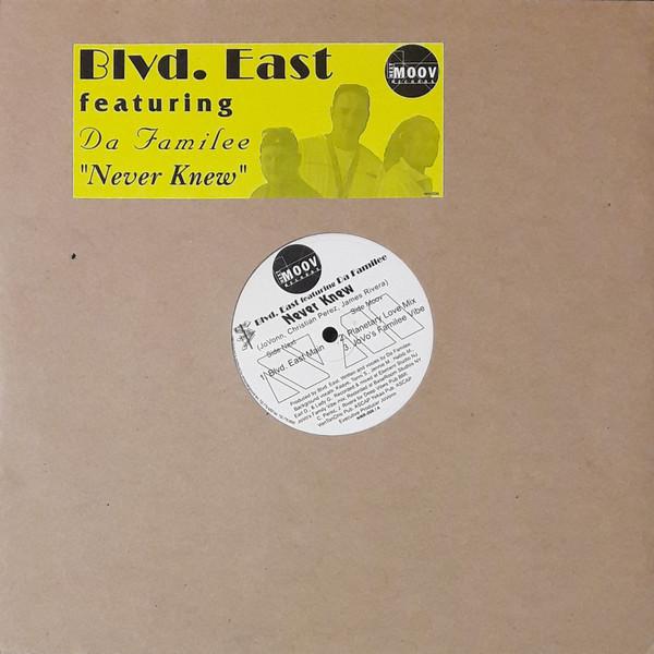 12-дюймовая пластинка BLVD. EAST, DA FAMILEE - Никогда не знал NMR006 Next Moov Recor 2001 США Танцевальная и Электронная Б/У
