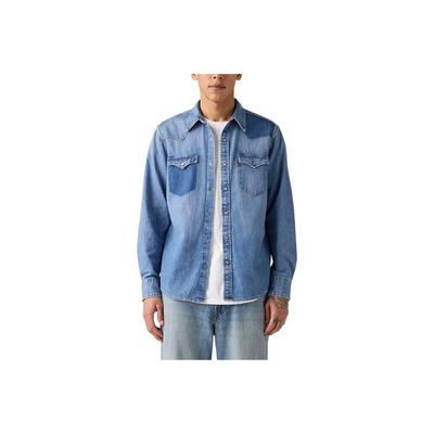 Рубашка джинсовая повседневная Levis American Color Block для мужчин 85745-0237