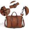 Vintage Leather Tote Bag for Women Handle Bag Designer Handbag VIntage Crossbody Bag Handle Bag