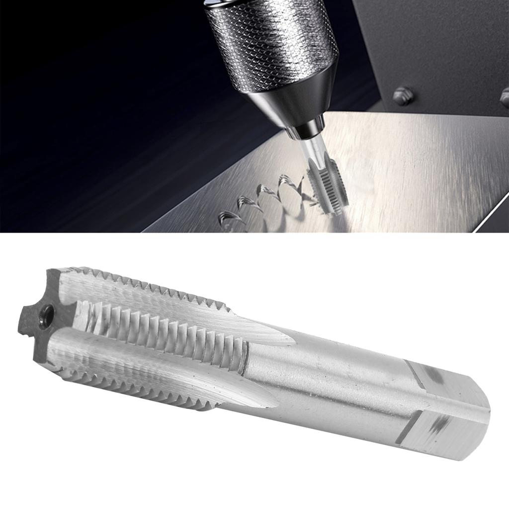 Pipe Thread Tap High Hardness for Metallic Material Cutting Hardware Tools HSS G1 4‑19