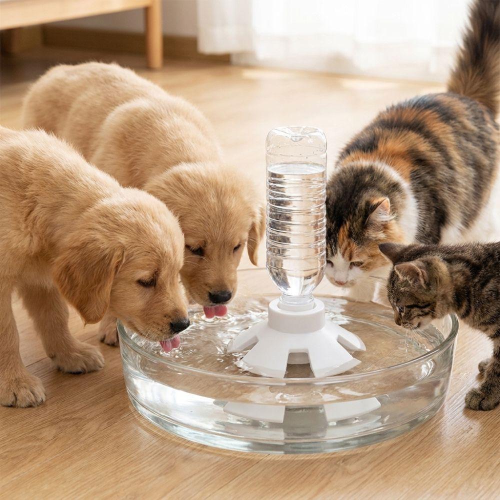 Anti-Slip Automatic Pet Water Dispenser Anti Overturning Dog Water Bottle Adapter For Cats Dogs