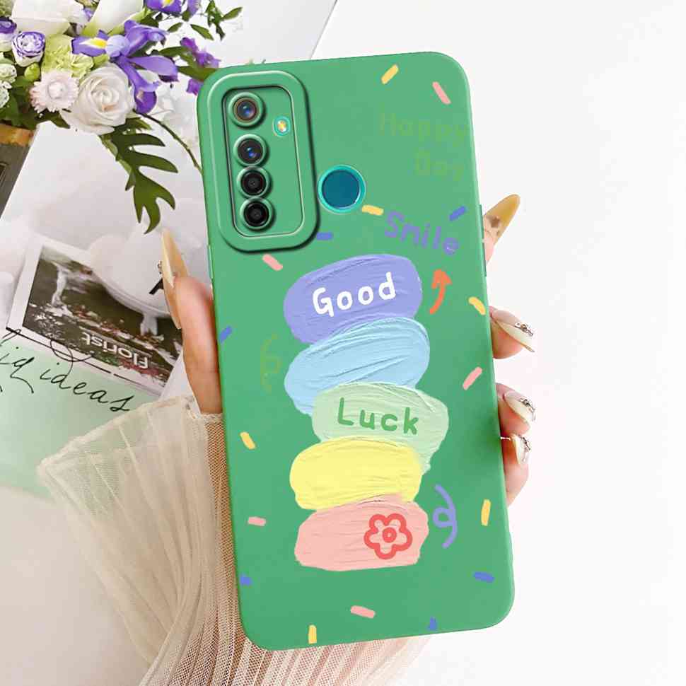Ударопрочный Чехол Для Realme 5 Pro Чехол Популярный Милый Кролик Мягкий Матовый Чехол Realme5 Pro 5Pro RMX1971 RMX1973 Чехол Для Телефона