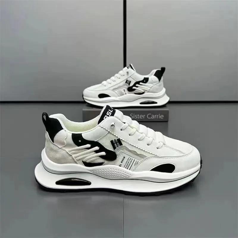 Мода 2025 Новые мужские кроссовки Сетчатые дышащие Повседневная обувь Уличные теннисные тренировочные туфли Дизайнерские платформенные спортивные кроссовки для бега для мужчин