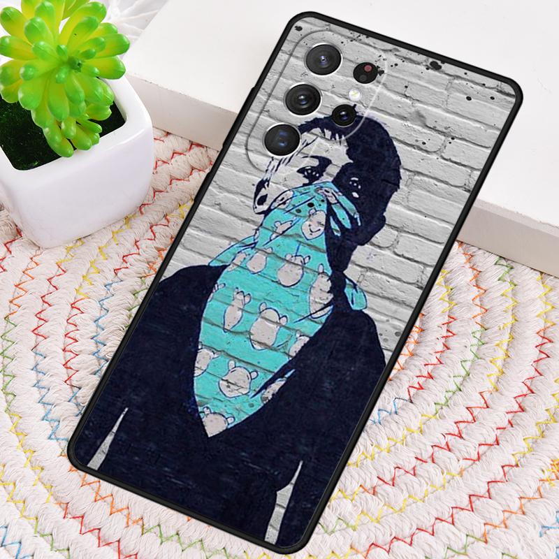 Чехол для телефона Banksy Graffiti Art для Samsung Galaxy note 10 pro S26 Ultra S23 S24 FE S25 S21 S22 PLUS ударопрочный