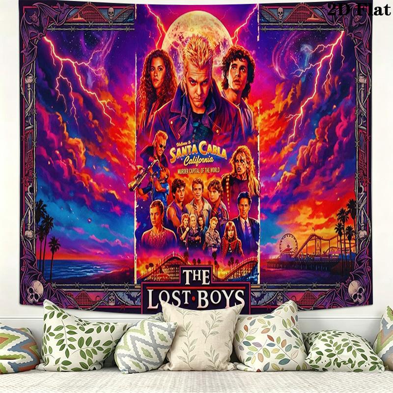 The Lost Boys Wall Tapestry Aesthetic Wall Hanging Printed Fabric Blanket Decorative Tapestries for Bedroom Living Room Home Decor