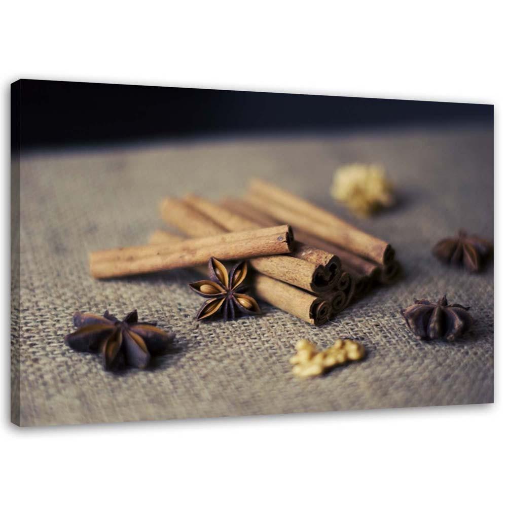 Canvas print, Cinnamon sticks for the kitchen
