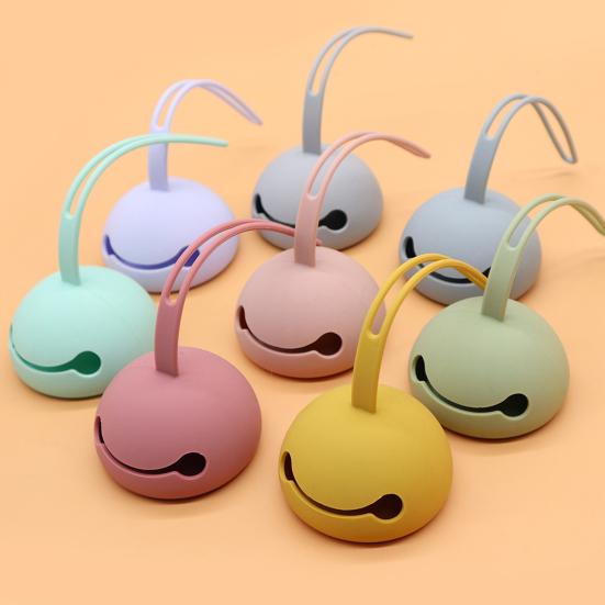 Детская соска, ручка, дизайн, пищевой материал, портативная детская соска, коробка в форме гриба для повседневной жизни