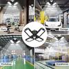 LED Garage Light 4 Pack 120W Ultra Bright LED Shop Light with 4 Adjustable Panels 12000LM E26 E27 Base Deformable Ceiling Fixtu