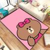 Non-slip decorative rug, cute cartoon welcome mat, Line Friends series pattern, a gift for friends and family.