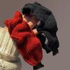 Пластиковый головной убор с текстурой Акриловый вязаный обруч для волос Особенность Широкий край Для осенне-зимней моды Укладка волос