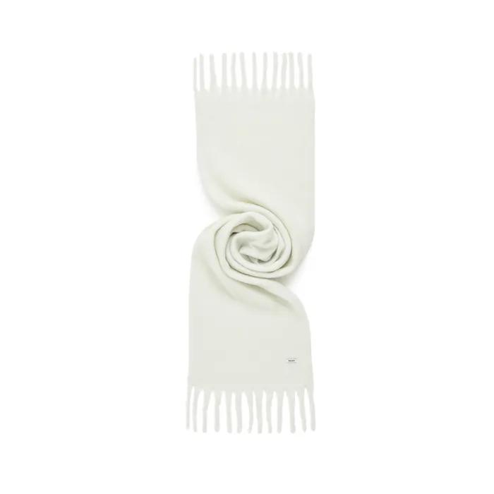 Bold Solid Muffler White