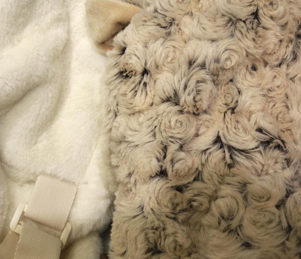 Cute Animal Plush Backpack, Adults and Children, Fluffy Material, Cute Lamb Sheep