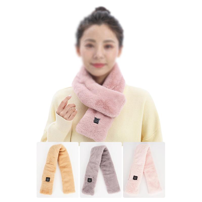Outdoor Warm Electric Heating Scarf Safety 3 Level Temperature Control Usb Heater Thermal Neck Wrap