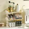 Настенные многоуровневые стеллажи для хранения кухонная полка для специй съемная полка для всякой всячины настольная организация косметики пластиковые держатели