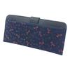 Inden длинный с монетой стрекоза темно-синий x черный красный лак 7512 [Indenya] кошелек, тонкий, кошелек, оленья кожа, нагоми, узор,