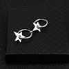 Fashion Irregular Star Hoop Earrings for Men Women New Punk Rock Harajuku Minimalist Stars Pentagram Earrings Party Jewelry Gift